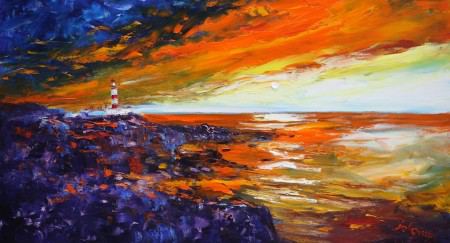 Dawnlight Scalpay Lighthouse Isle of Harris 