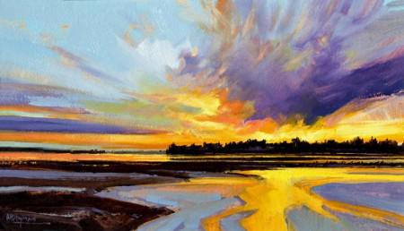 Findhorn Bay by Alan Hayman 