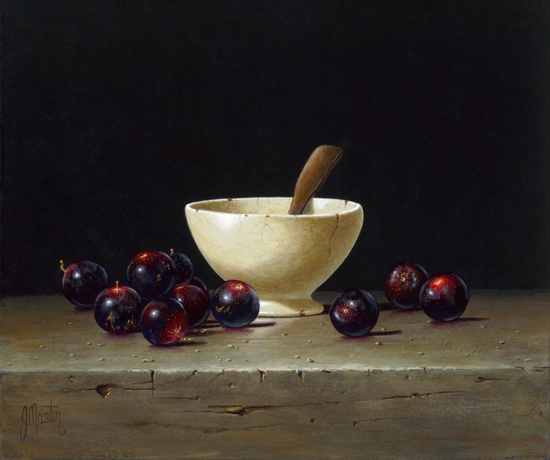 Muscadines Around a Bowl by Ian Mastin