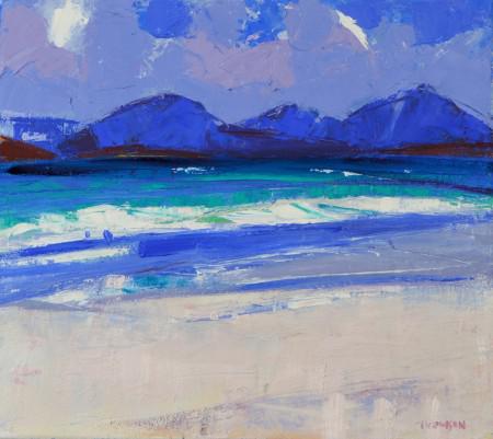 Wild Day Luskentyre by Marion Thomson