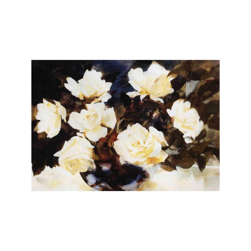 White Roses - Moira Ferrier RSW