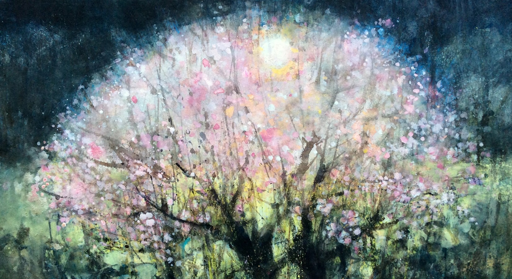 Pink Blossom by Moira Ferrier RSW